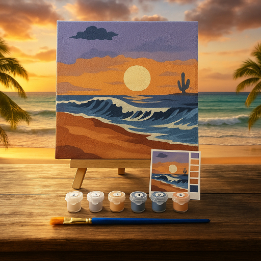 

SFO - DIY Paint By Numbers Kit 1 Set - Beach L