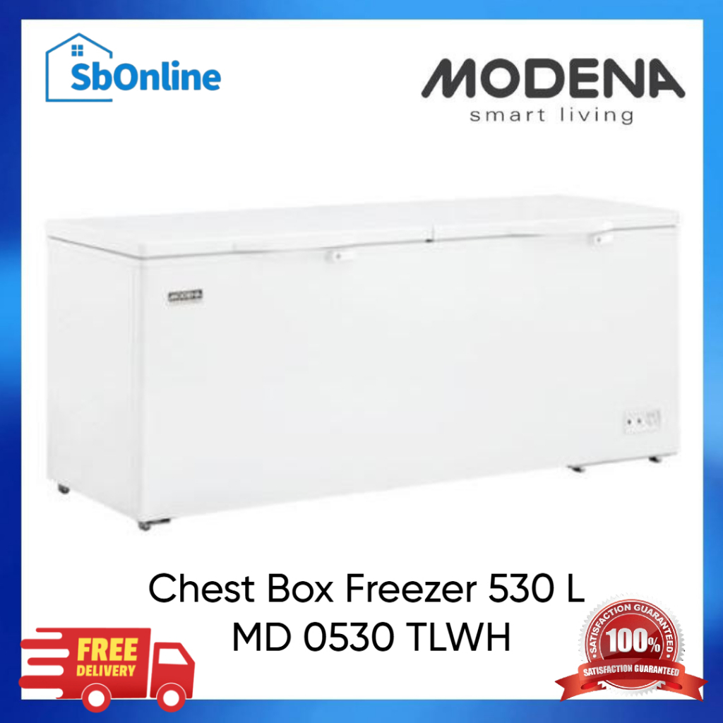 Modena MD 0530 TLWH Chest Freezer 530 L - Peti Pembeku Lemari Pendingin - Freezer Box Frozen Food, D