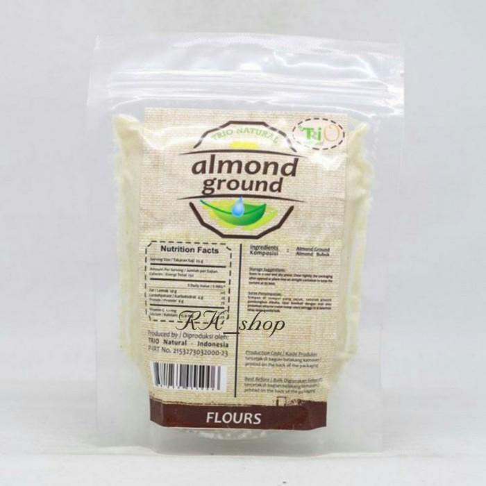

[oddsolshop] pekanbaru/Trio Natural Almond Ground 250GR