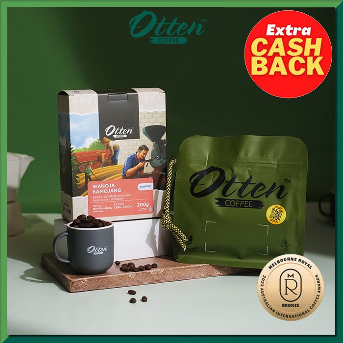 

Kopi Arabica Wanoja Kamojang Anaerobic Honey Process 200g - Biji / Bubuk Kopi Otten Coffee