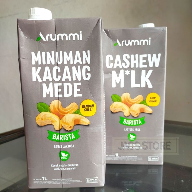 

ARRUMI CASHEW MILK / MINUMAN KACANG MEDE 1L - BARISTA - LACTOSE FREE - LOW SUGAR
