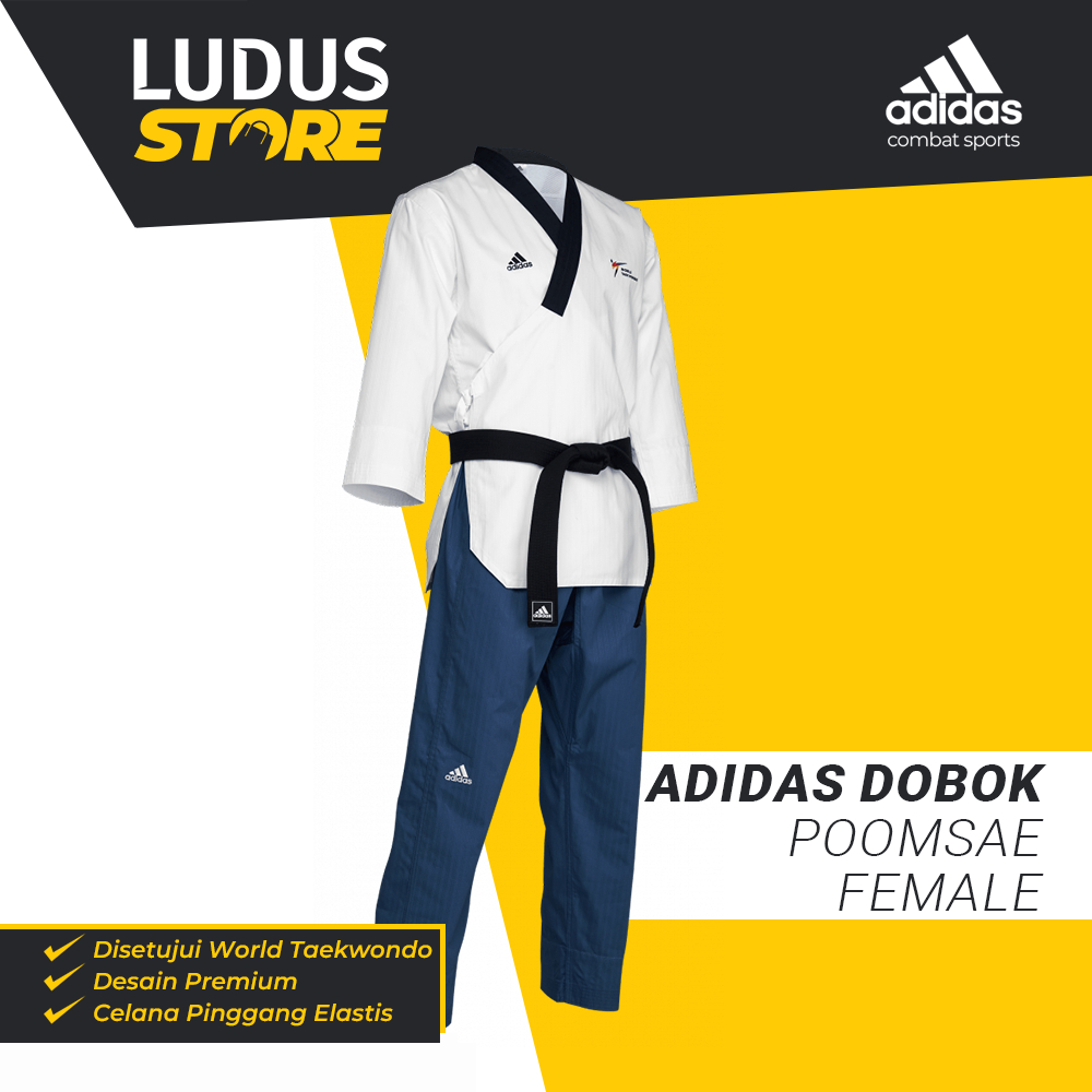 ADIDAS Dobok Poomsae Female Seragam Taekwondo