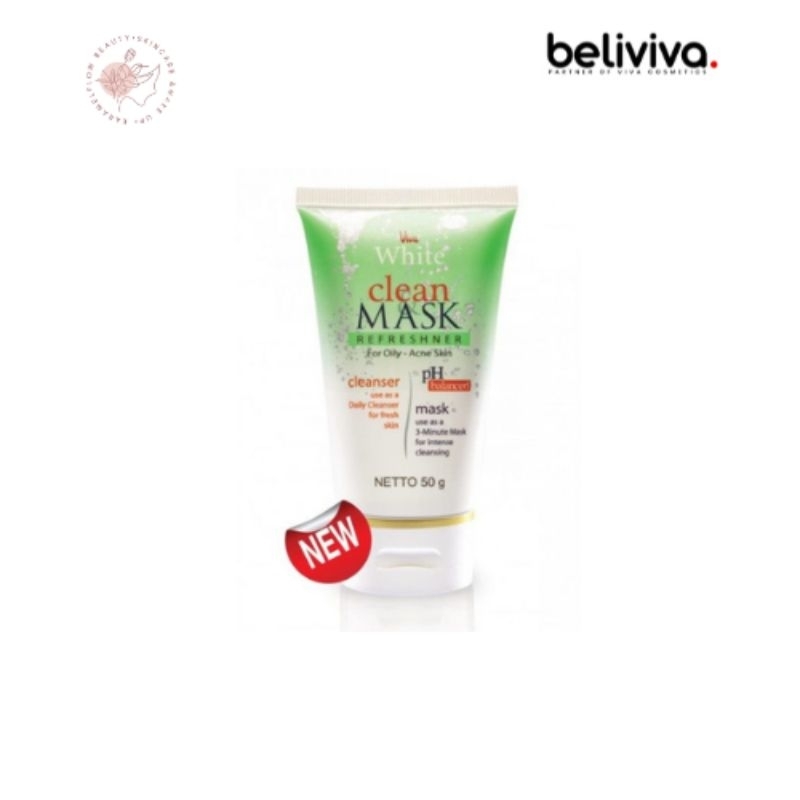 Viva Clean & Mask Refreshner Oily-Acne Skin | Sabun wajah | Sabun muka dan masker | Face cleanser