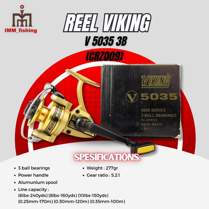 REEL VIKING | Alat Gulungan Pancing