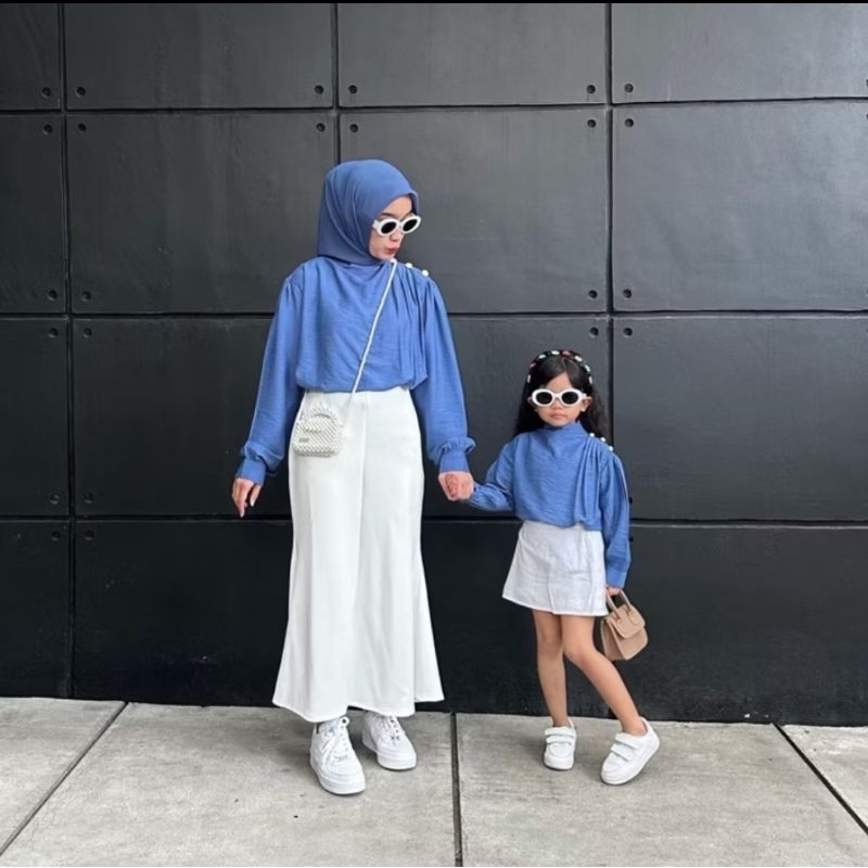 Zia Couple Ibu Dan Anak / Baju Couple Ibu Dan Anak Perempuan / Blouse Couple Ibu Anak Perempuan / Tu