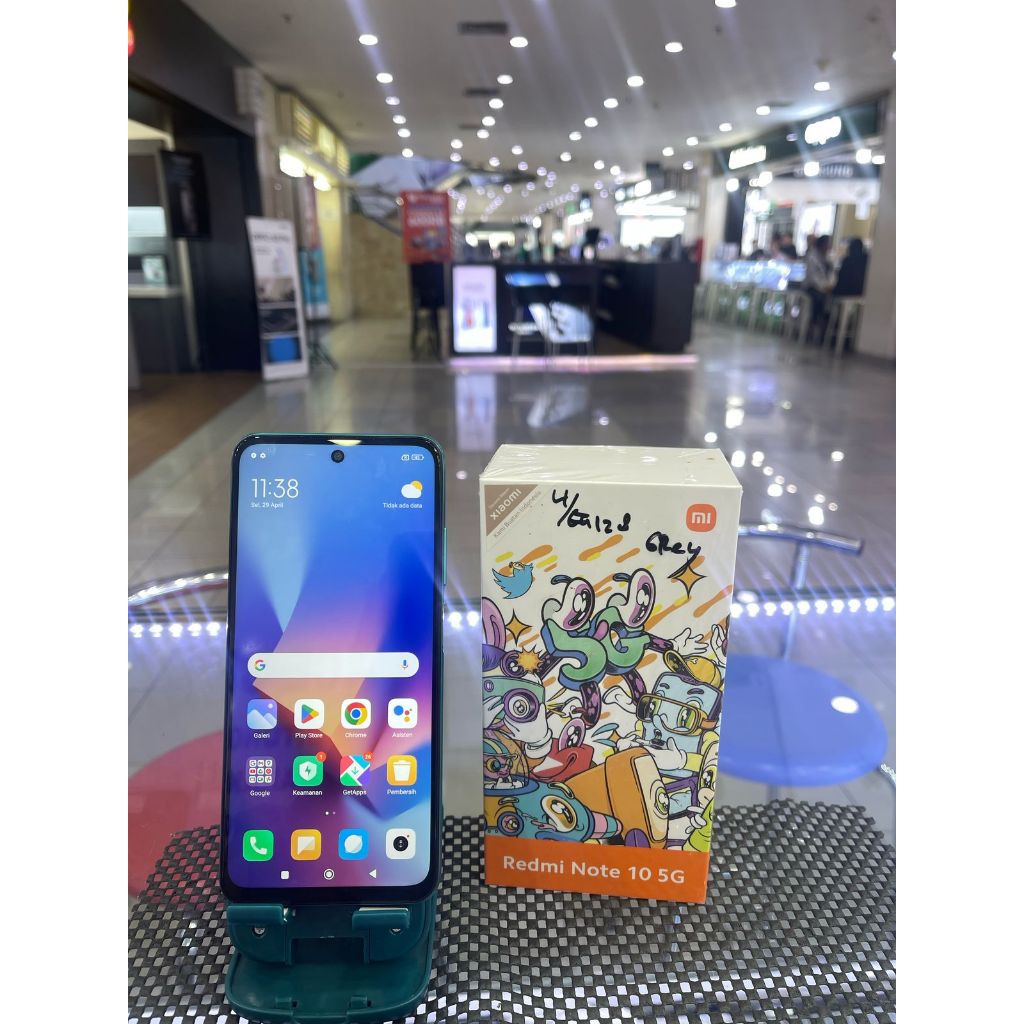 XIAOMI REDMI NOTE 10 5G 4/128GB SECOND SEKEN BEKAS RAM 4 INTERNAL 128