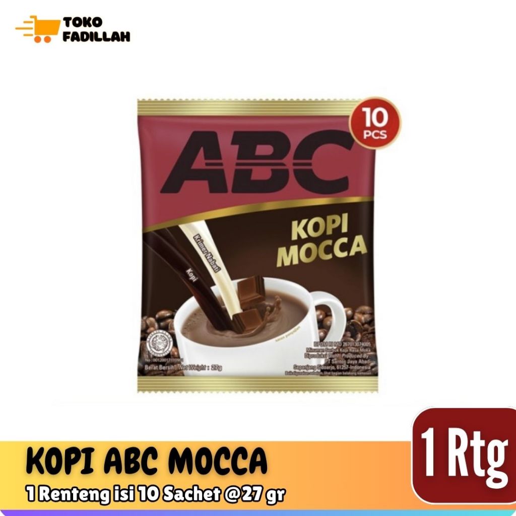 

Kopi ABC Mocca Renteng 27gr x 10 Sachet