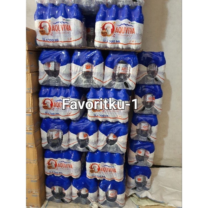 

Air Mineral AQUVIVA Botol By Wings Food 700 ml. 1Bal Isi 12 Pcs. OJOL ONLY. Beli 2 Bal Gratis 1 Kaos (Selama Promo)