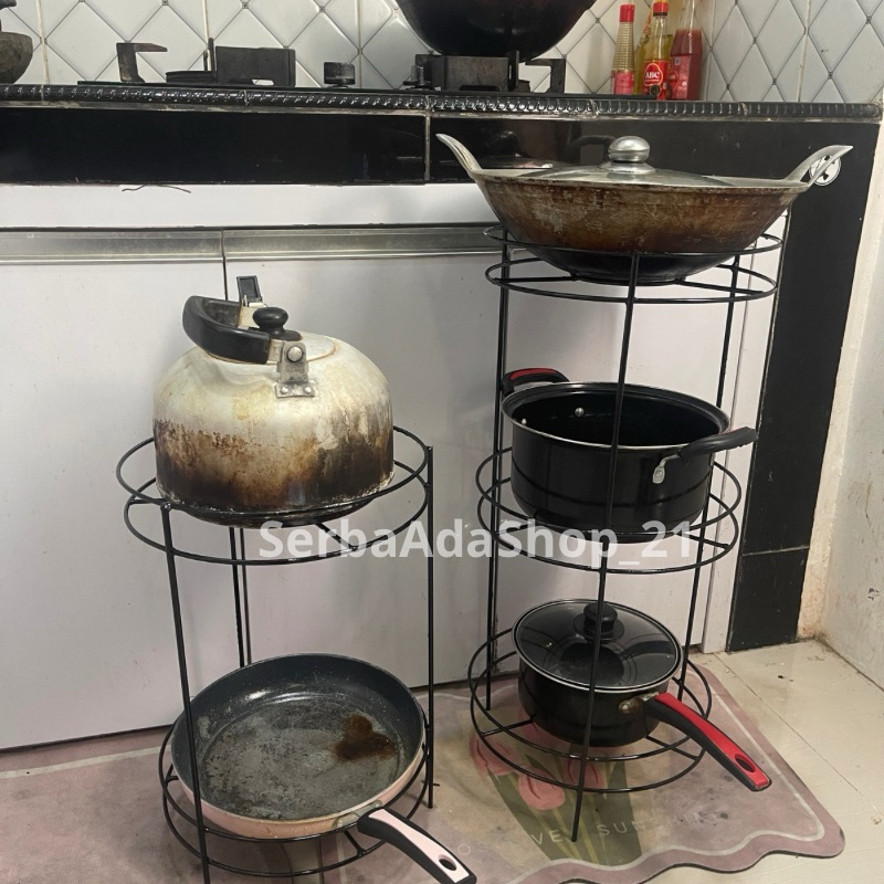 Rak panci Rak wajan susun 3
