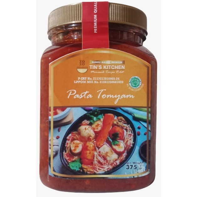 

Pasta Tomyam Tins Kitchen 375gr Pasta Premium Tanpa Bahan Pengawet dan Halal BPOM