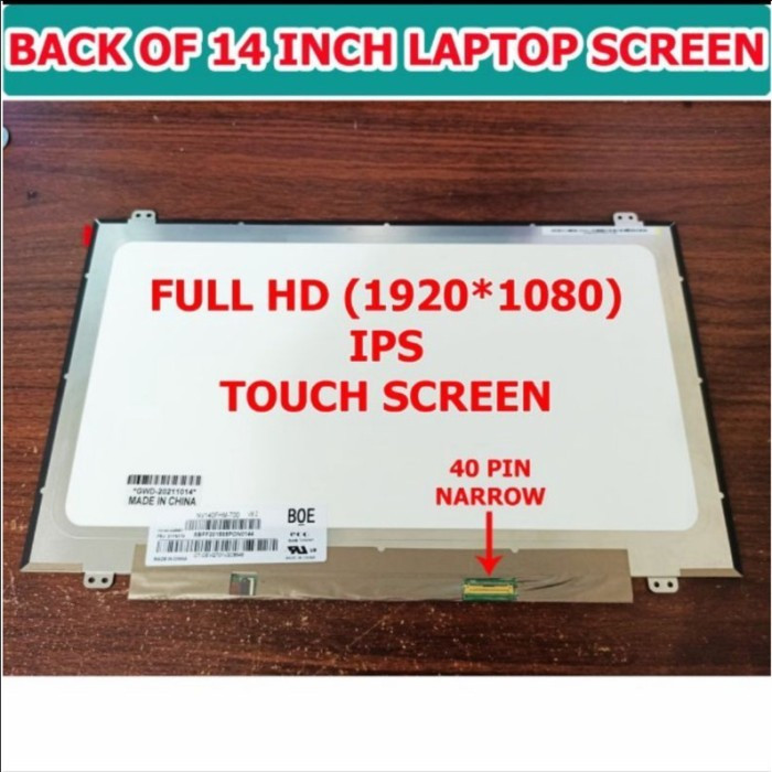 LED LCD Laptop Lenovo Thinkpad T470 T470P T470S T480 T480S 14.0 Inch Toucscreen Full HD