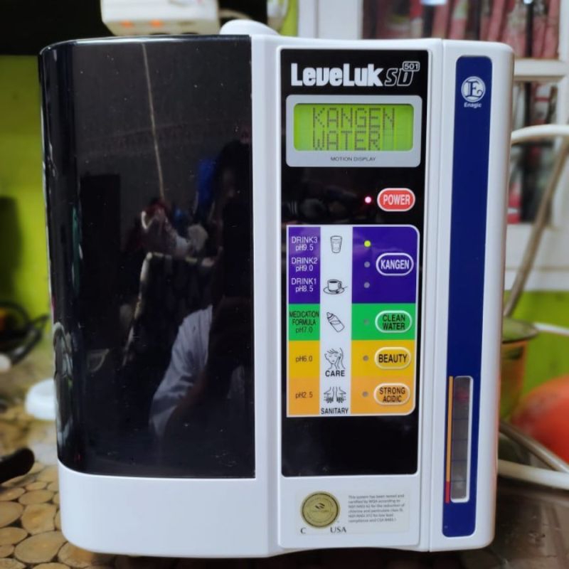 mesin kangen water leveluk SD501 seken mulus free pompa
