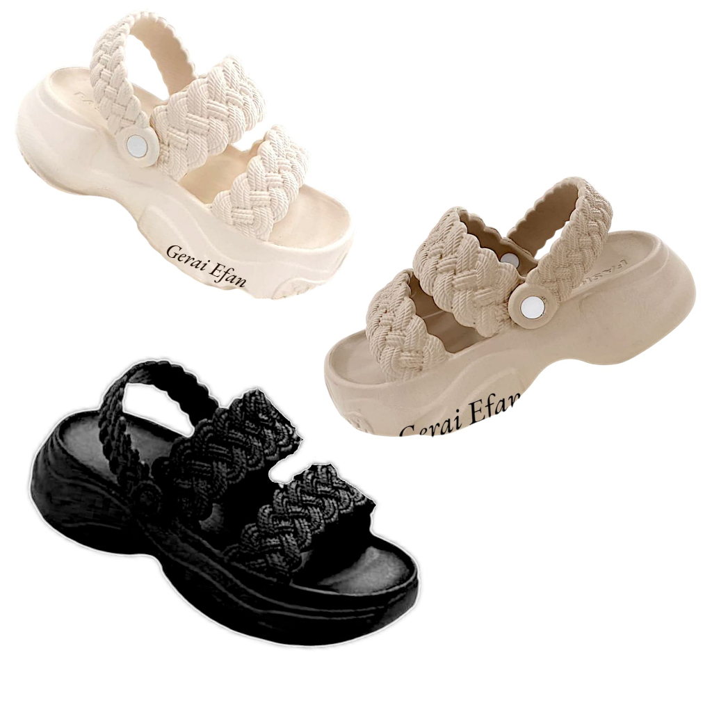 Sandal Anak Perempuan Sandal Slop Perempuan Sandal Anak Cewek Sandal Slip On Anak Kepang 28-35