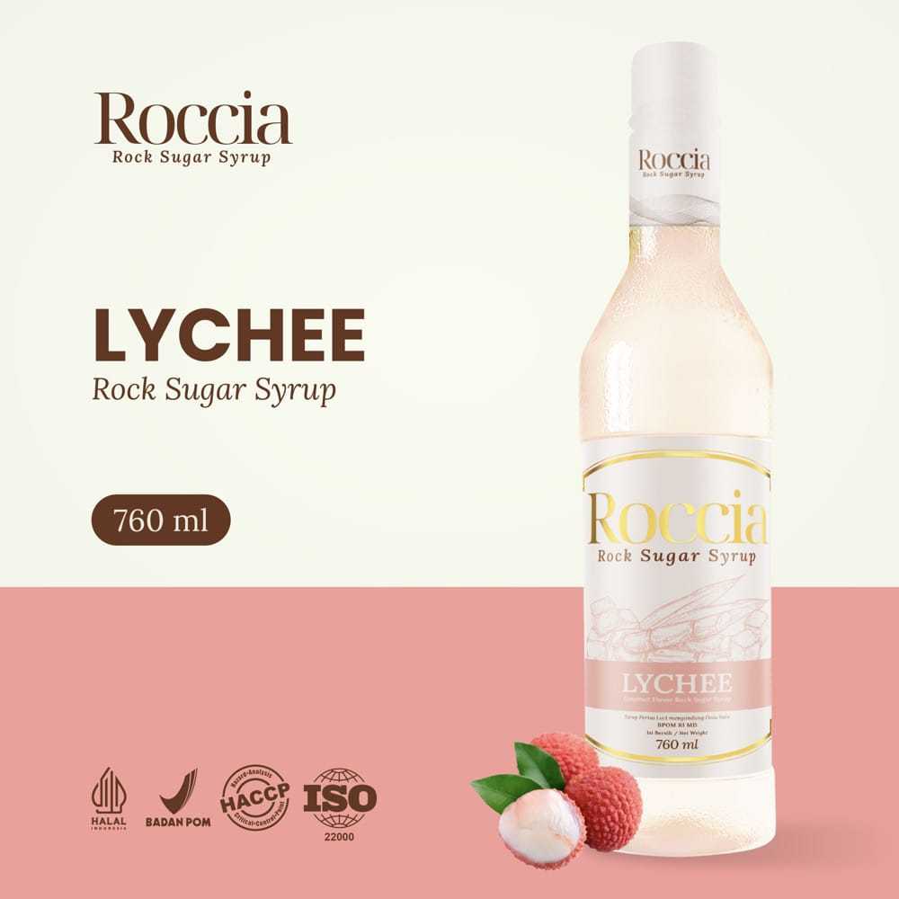 

Roccia Rock Sugar Syrup Lychee - Syrup Gula Batu Rasa Lychee 760ml