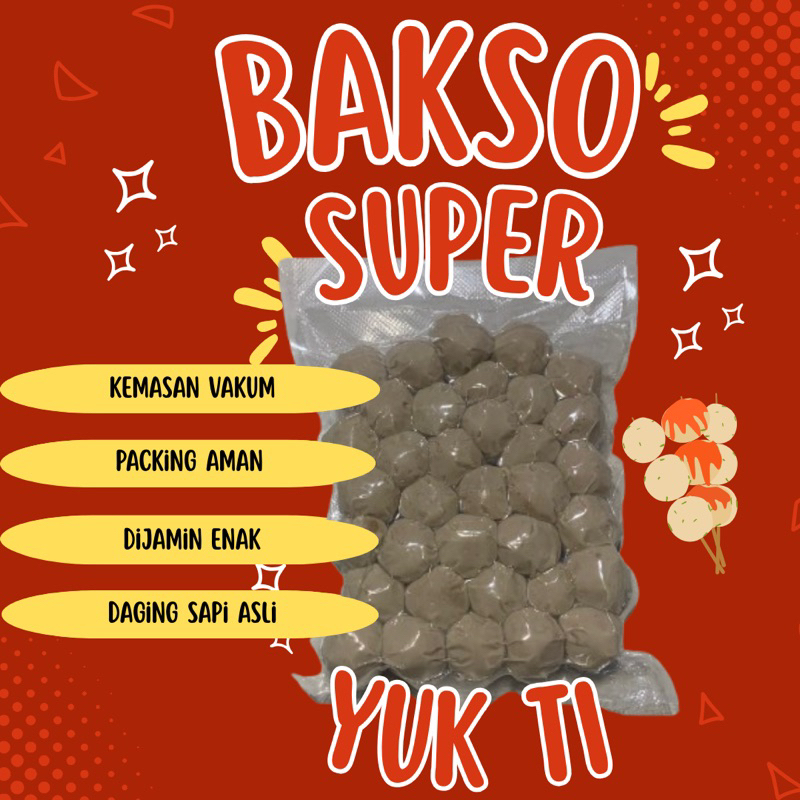 

Bakso halus isi 35 biji