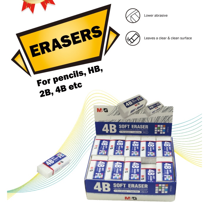 

M&G SOFT WHITE ERASER 65X24X11MM - 106270/AXPN0759