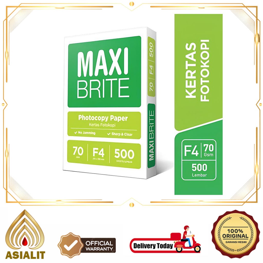 

Kertas HVS Maxi Brite F4 70 Gram 7 Gsm Kertas Fotokopi F4 Fotocopy Paper