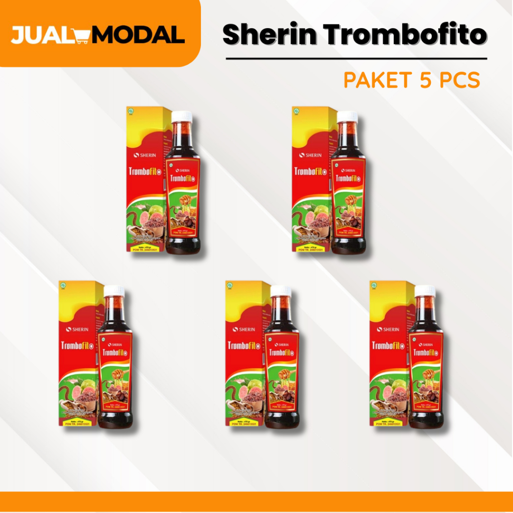 

PAKET 5 PCS Madu Angkak TROMBOFIT0 Ramuan Sari Kurma Plus Propolis Herbal DBD, Tipes & Menaikkan Trombosit 470gr