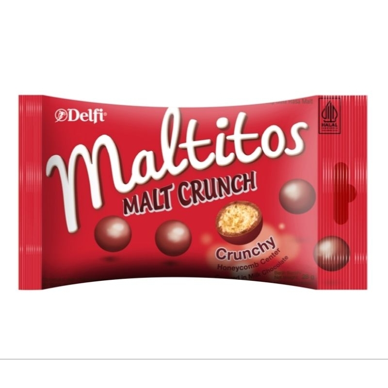 

Delfi Maltitos Biskuit Malt Crunch Cokelat 28 g