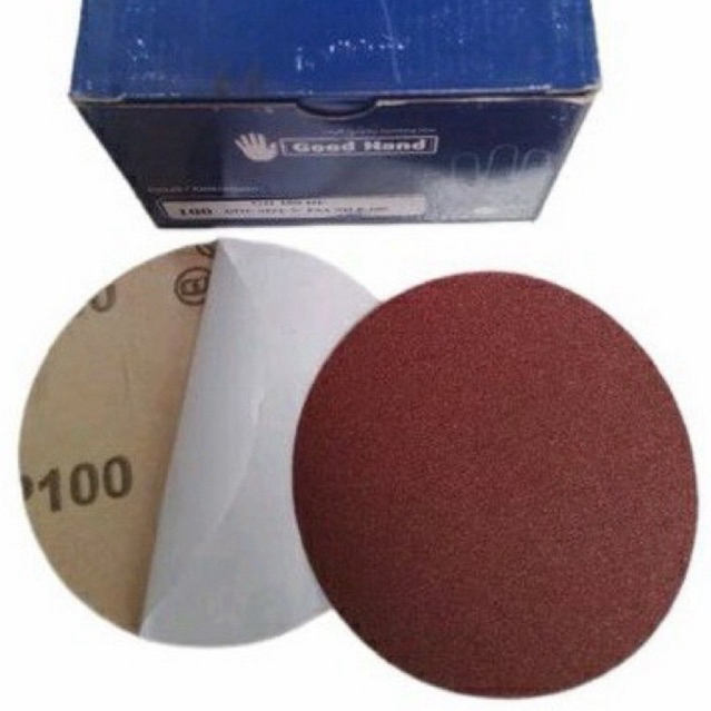 10pcs - amplas bulat 5 inch stikit /perekat stiker