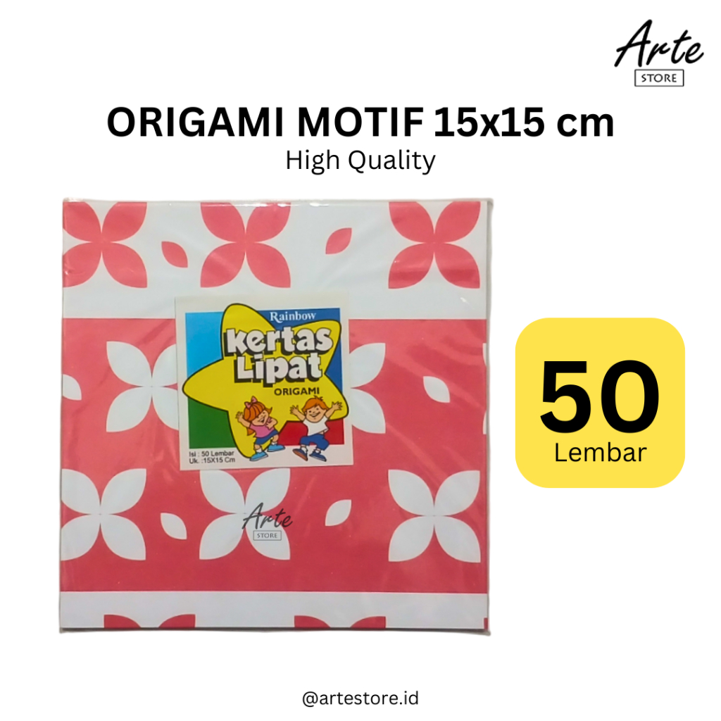 

Kertas Lipat 50 Lembar - Origami motif 15x15 cm - Artestore