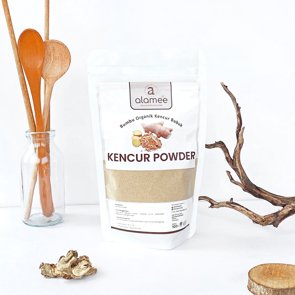 

ALAMEE Kencur Bubuk Bumbu Masak Dapur Organik Murni Asli Tanpa Campuran Seasoning Powder Spice 100gr