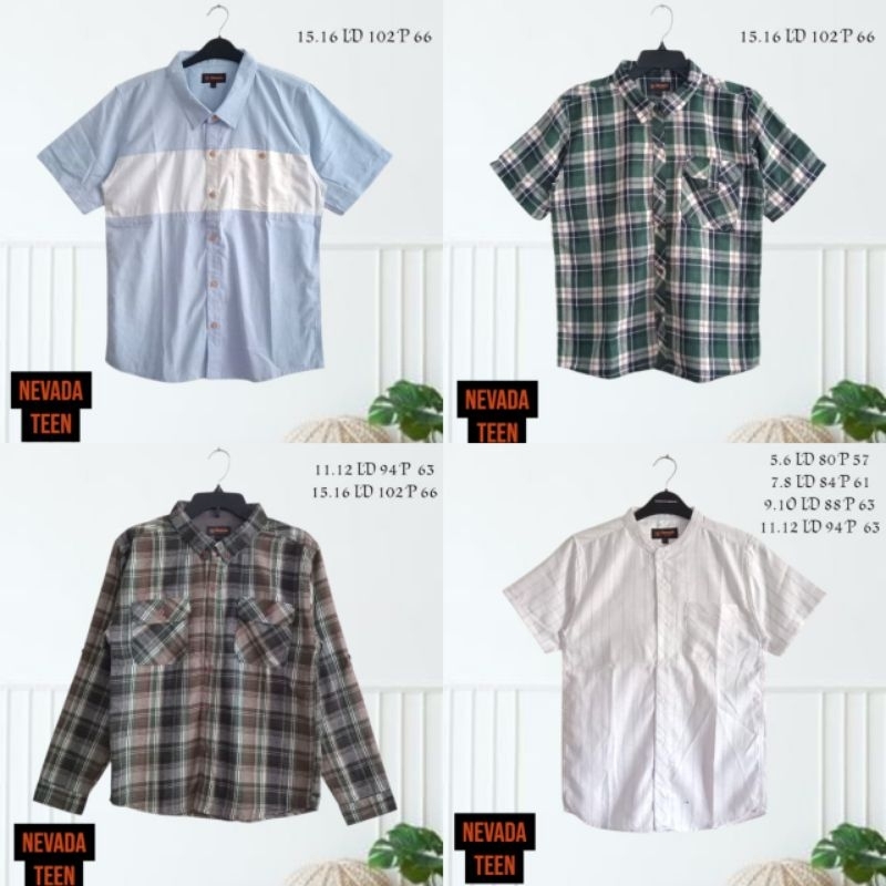 Kemeja dan Koko junior anak brand nevada