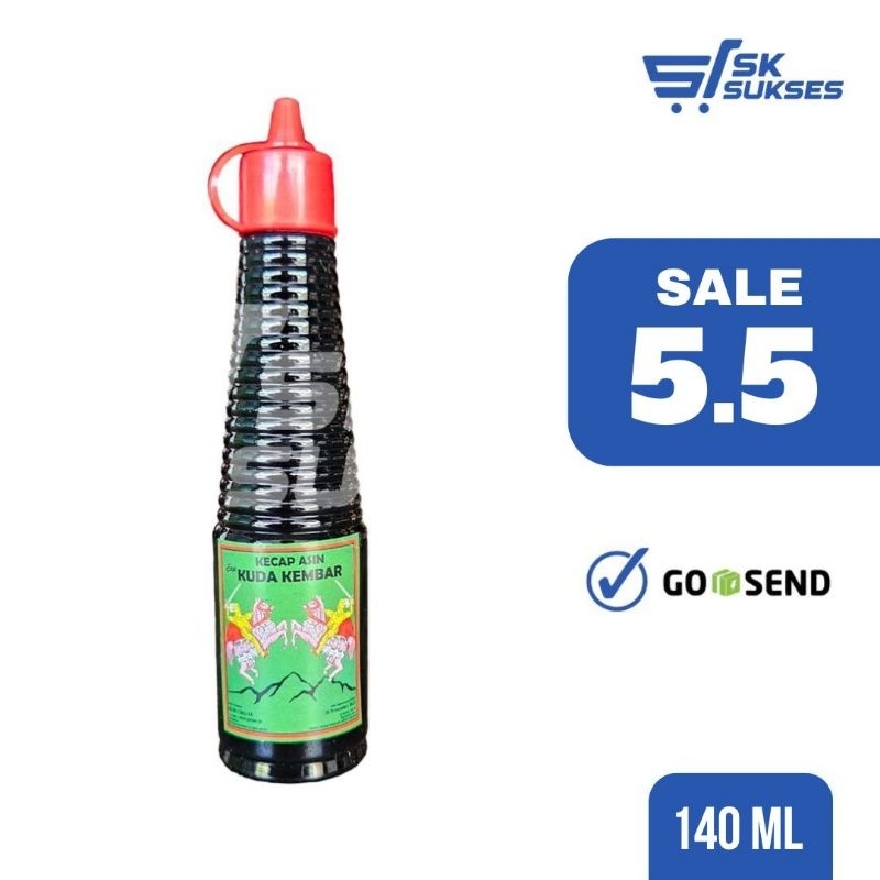 

[SURABAYA] KECAP ASIN KUDA KEMBAR - 144 ml (Tanpa Merubah Warna Masakan)