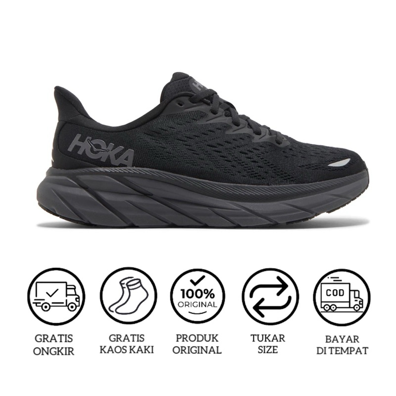 HOKA ORIGINAL CLIFTON 8 BLACK