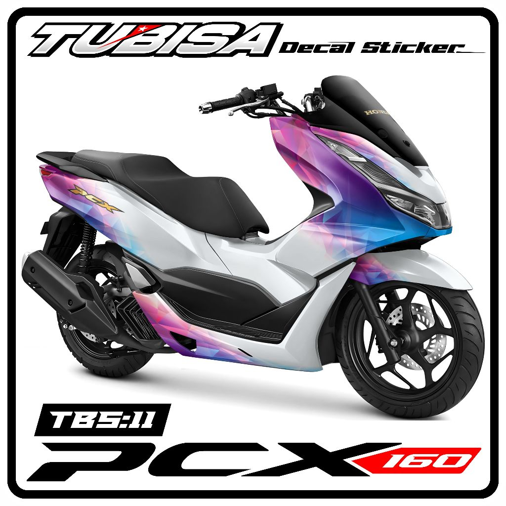 DECAL STICKER FULL BODY PCX 160 - STIKER DECAL MOTIF TERBARU PCX 160