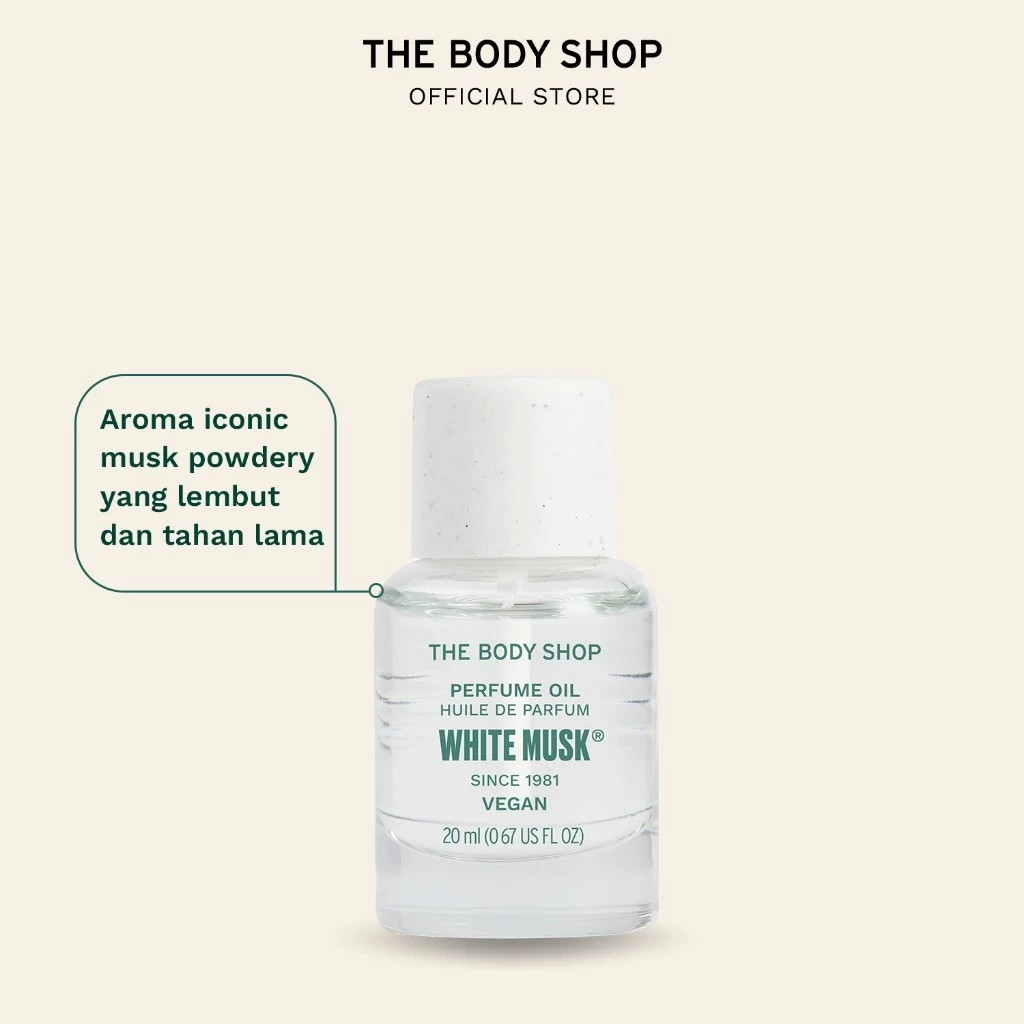 Parfum The Body Shop White Musk Perfume Oil 20ml ORIGINAL