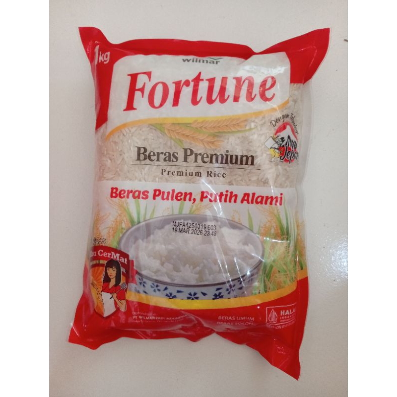 Fortune Beras Premium Pulen 1Kg