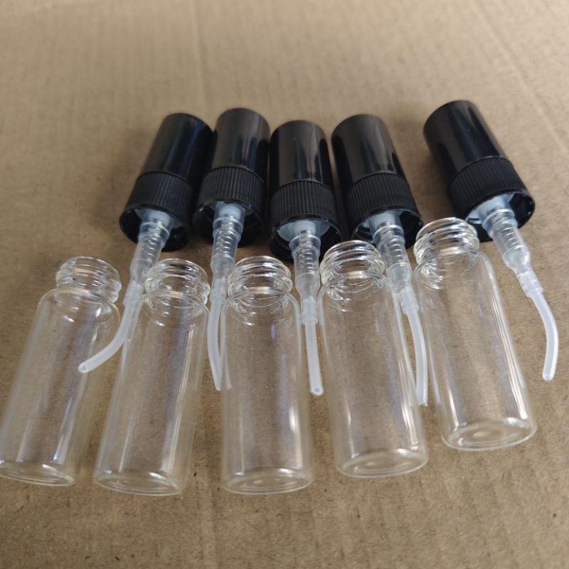 botol tester kaca spray 3 ml - botol kaca tester spray 3 ml