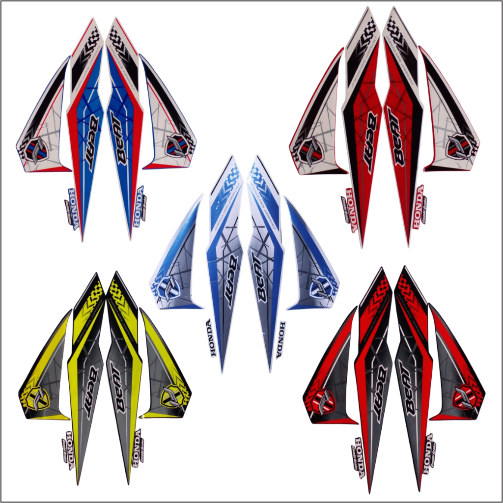 STIKER STRIPING LIS BODY HONDA BEAT F1 2016 LIS LES BODY HONDA BEAT F1 2016