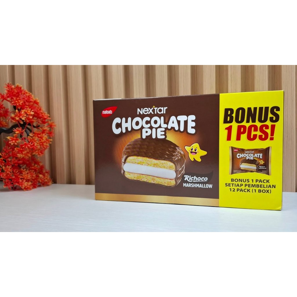 

Nextar Chocolate Pie 24 Gram isi 12 Bungkus ( Harga 1 Pack )