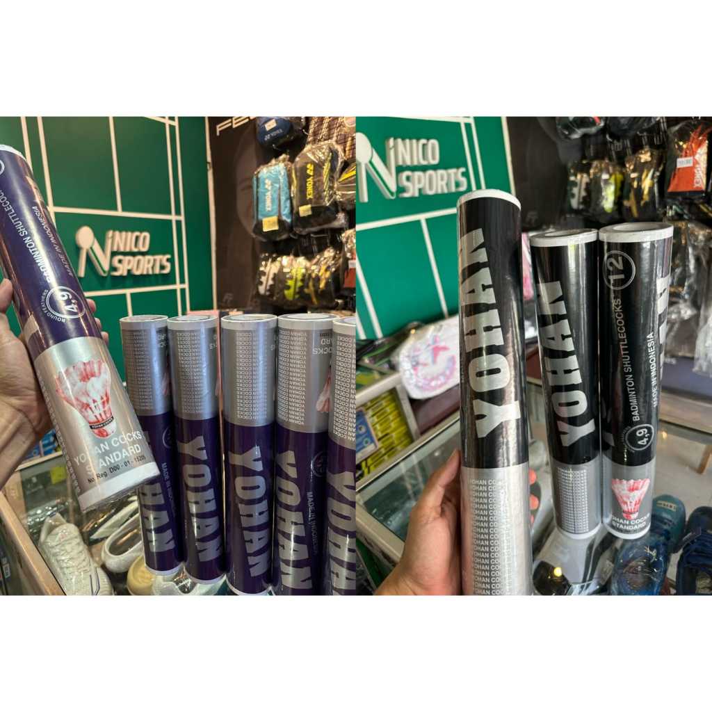 Shuttlecock Yohan Hitam - Ungu