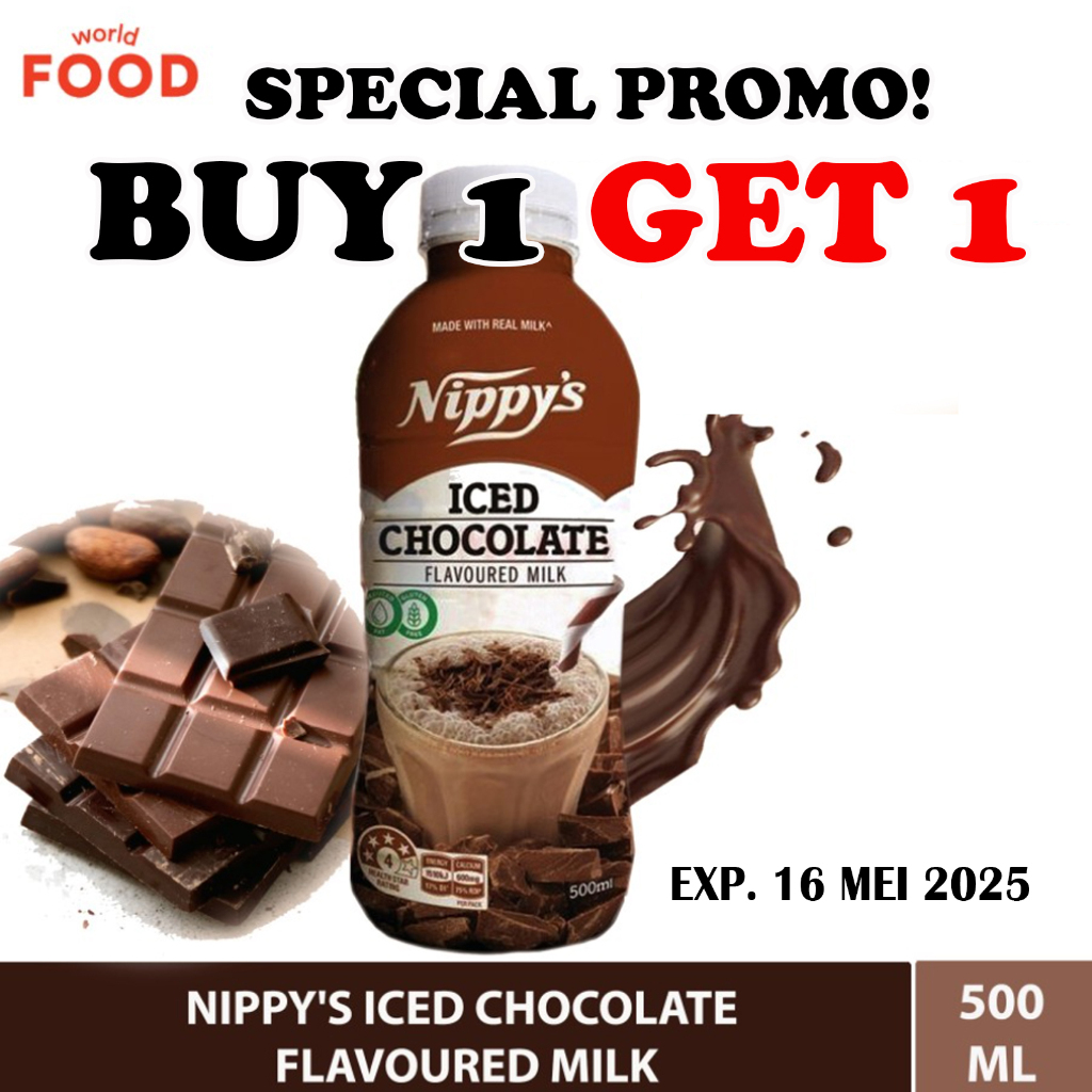

NIPPY'S ICED CHOCOLATE FLAVOURED MILK BOTTLE 500ML *PROMO BUY1 GET1 FREE*