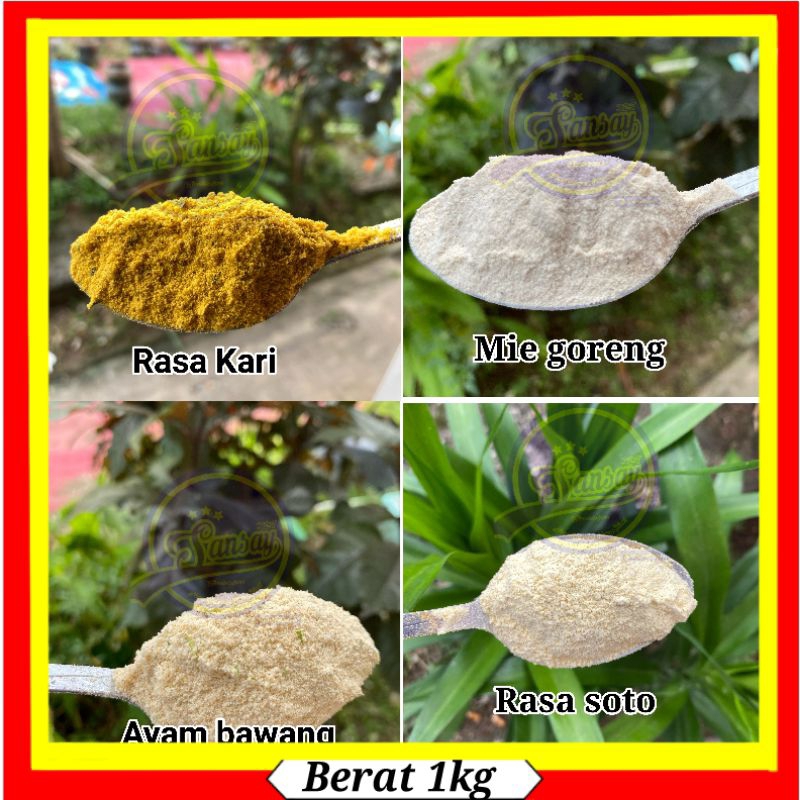 BUMBU KUAH RASA INDOMIE SERBAGUNA 1KG, SOTO/KARI/AYAM BAWANG/SEBLAK/MIE GORENG