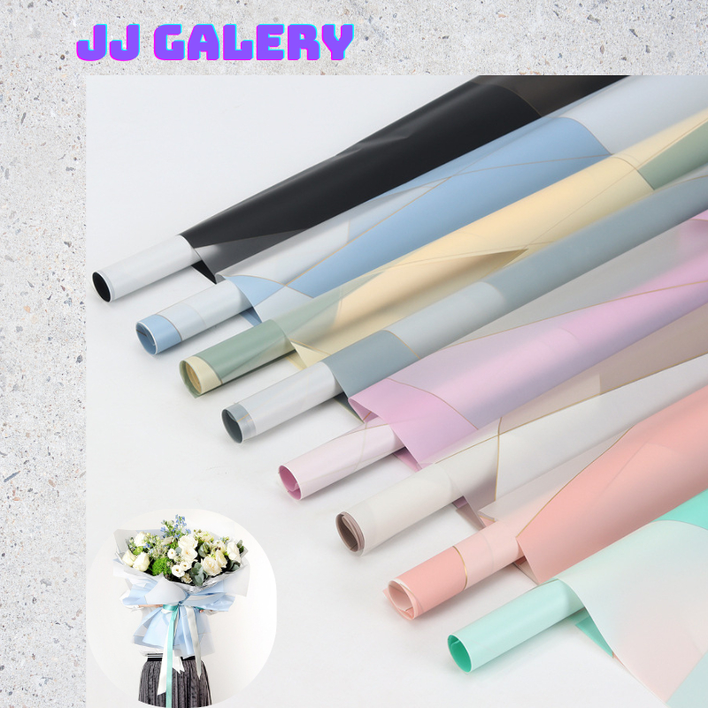 

Isi 20 LEMBAR Kertas Buket Wisuda Anniversary Romantis Bunga Motif Nosha Magnetic Line Flower Wrapping Cellophane Paper KB071