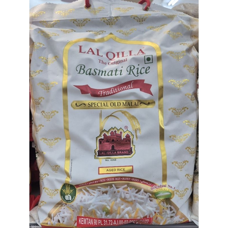 

Beras India LAL QILLA Basmati Rice 5 Kg - HK.