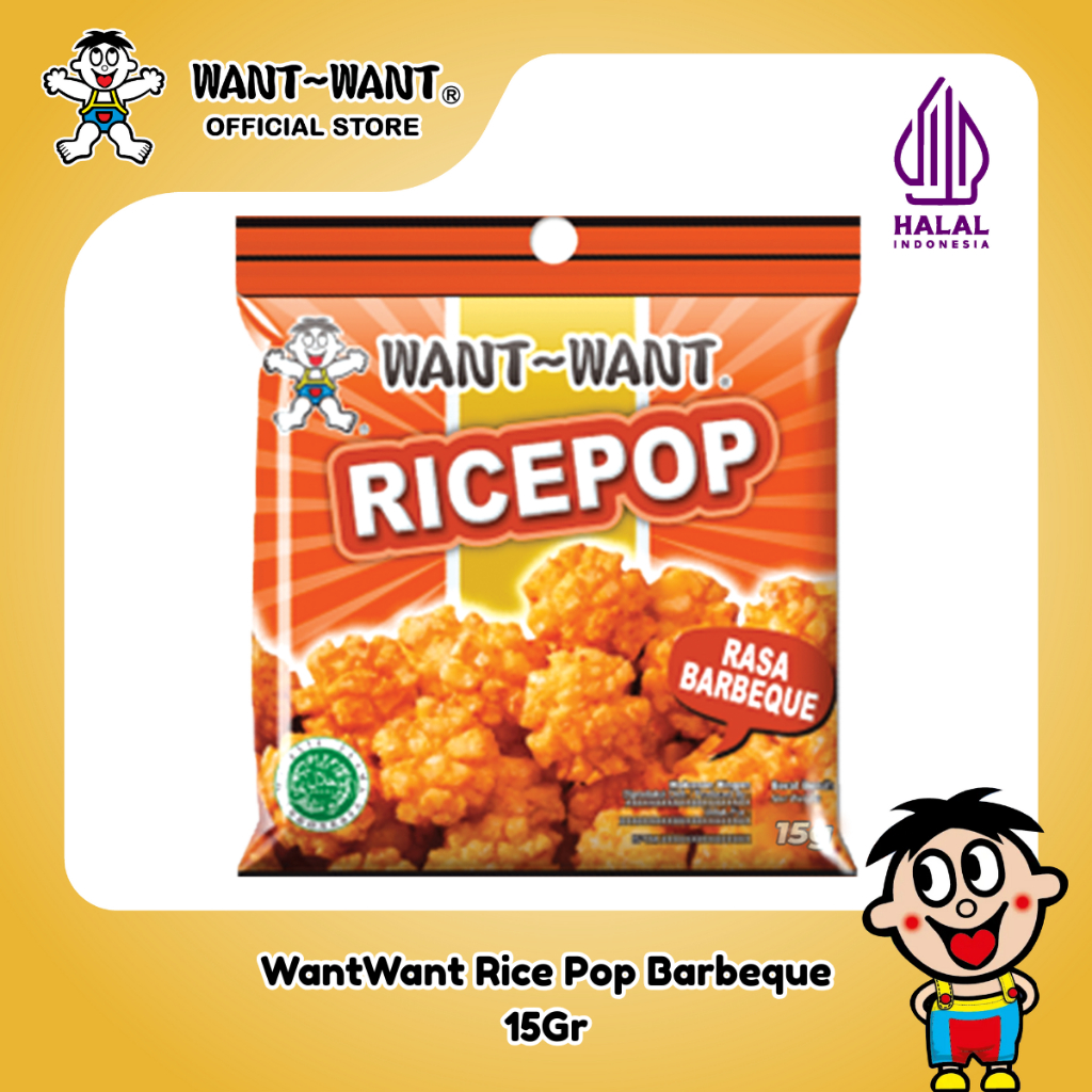 

Want Want Snack Beras Rice Pop Rasa Barbeque 15Gr | Rice Crackers