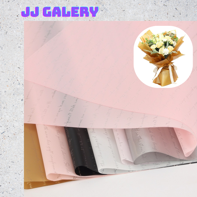 

15 LEMBAR Kertas BUKET BUNGA PLASTIK Flower Wrapping Cellophane Kertas Buket Bunga Bouquet KB118