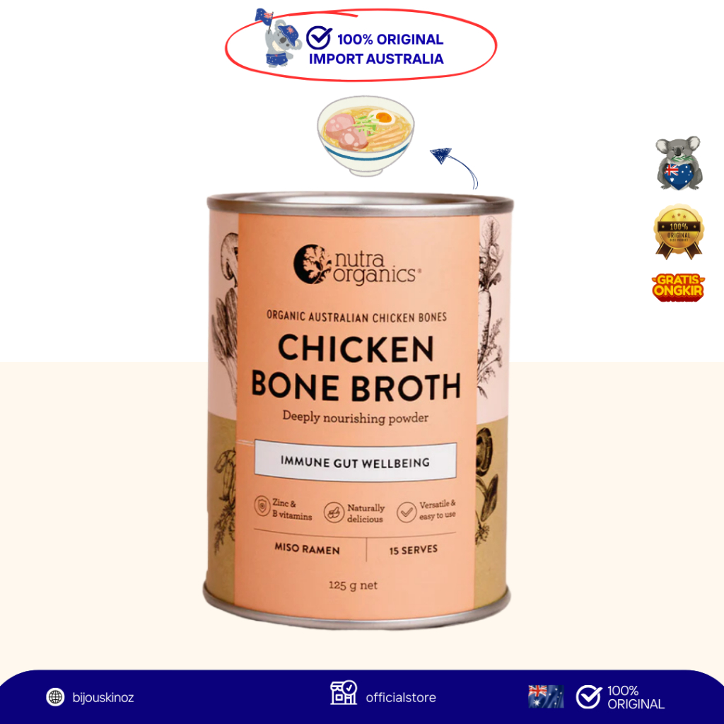 

[ 100% IMPORT AUSTRALIA ] NUTRA ORGANICS CHICKEN BONE BROTH MISO RAMEN