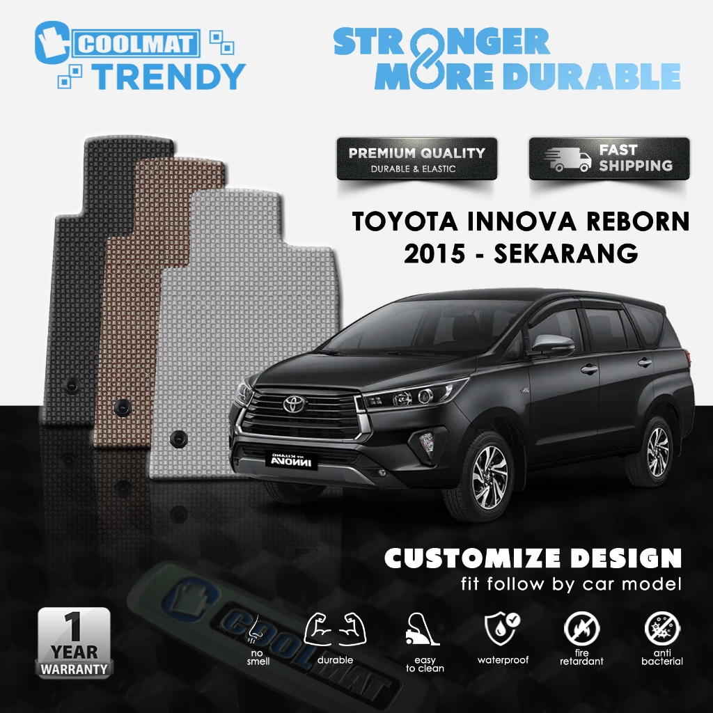 CARPET / KARPET MOBIL PREMIUM COOLMAT TRENDY TOYOTA INNOVA REBORN (2015-SEKARANG)
