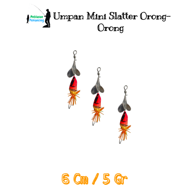 Mini Slatter Orong-Orong Umpan Tiruan – Jitu untuk Mancing Gabus & Toman