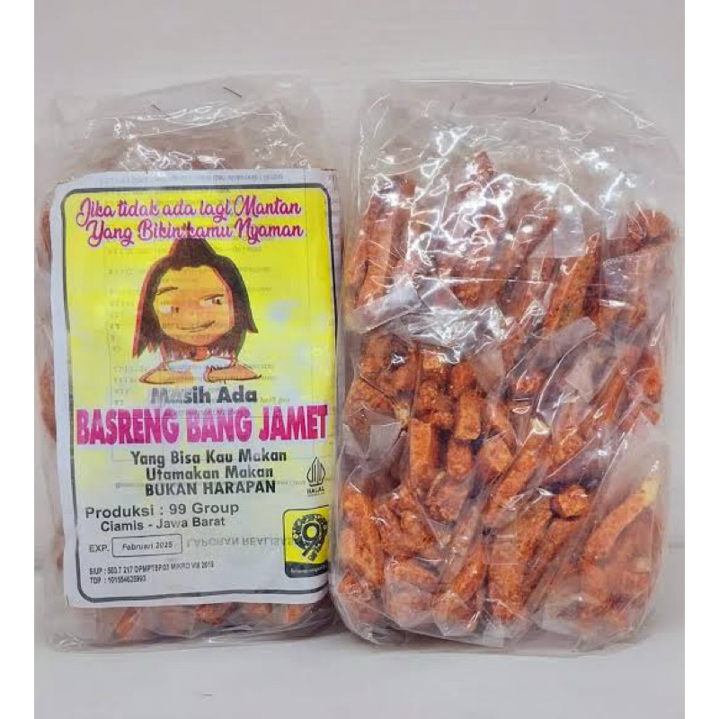 

Camilan pedas BASRENG BANG JAMET isi 20pcs