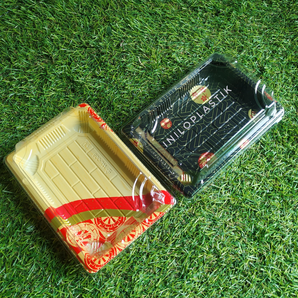 Tray Mika Sushi / Mika Box Sushi WL 03/WL-008 / Mika Kue / Mika Premium / Tray Sushi + Tutup
