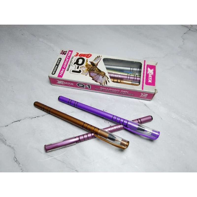 

PENA XDATA X-1 ISI 12 PCS / BALLPOINT PEN Q-1 - XDATA