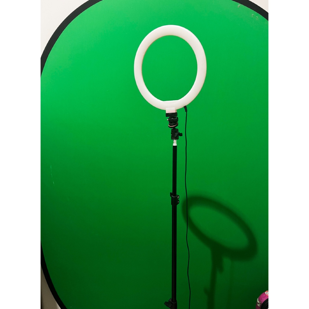 0eStream Collapsible Portable Green + Blue Screen Background Chromakey (With Lamp / Stand)