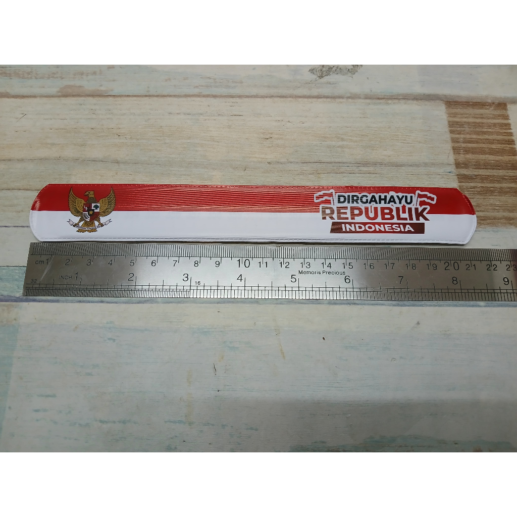

HJK Grosir 50 PCS Mainan Anak Gelang Penggaris Motif Merah Putih/Kemerdekaan *Acc I Love Indonesia*